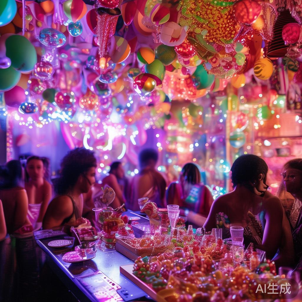 除了美味的饮品和甜点，糖果派对清吧常常引入各种娱乐