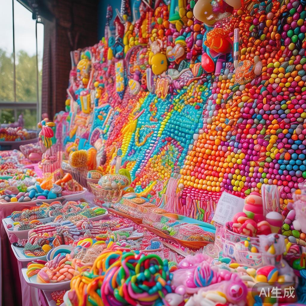 糖果作为派对的亮点之一，既能满足宾客的味蕾，也能成