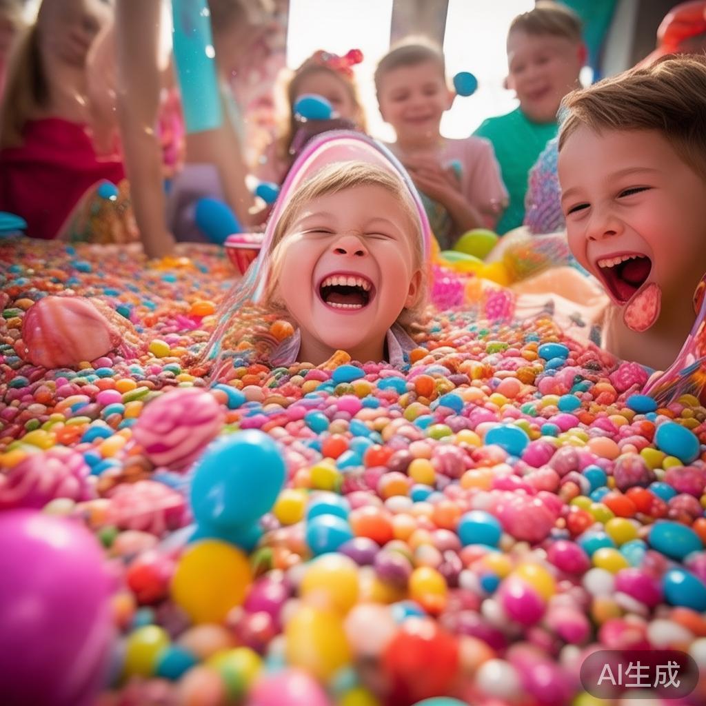 趣味十足的糖果派对糖果图集精彩纷呈,让你眼前一亮 在欢快的派对现场,色彩缤纷的糖果总能成为焦点。孩子