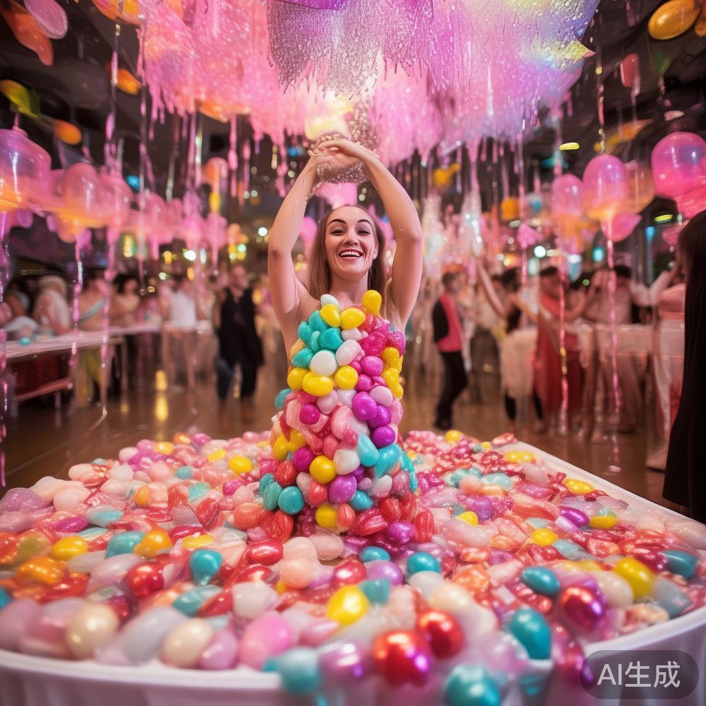 年度狂欢盛典：精彩纷呈的派对糖果与舞蹈表演盛宴
